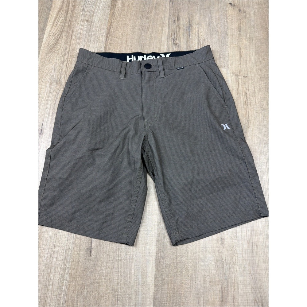 Hurley Shorts Mens 28 Olive Green Stretch Hybrid Performance Lightweight NWOT
